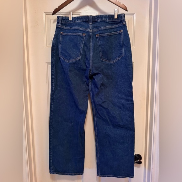 Abercrombie & Fitch Dark Blue 90’s relaxed high rise curve love Jeans- 31 short - Picture 12 of 12